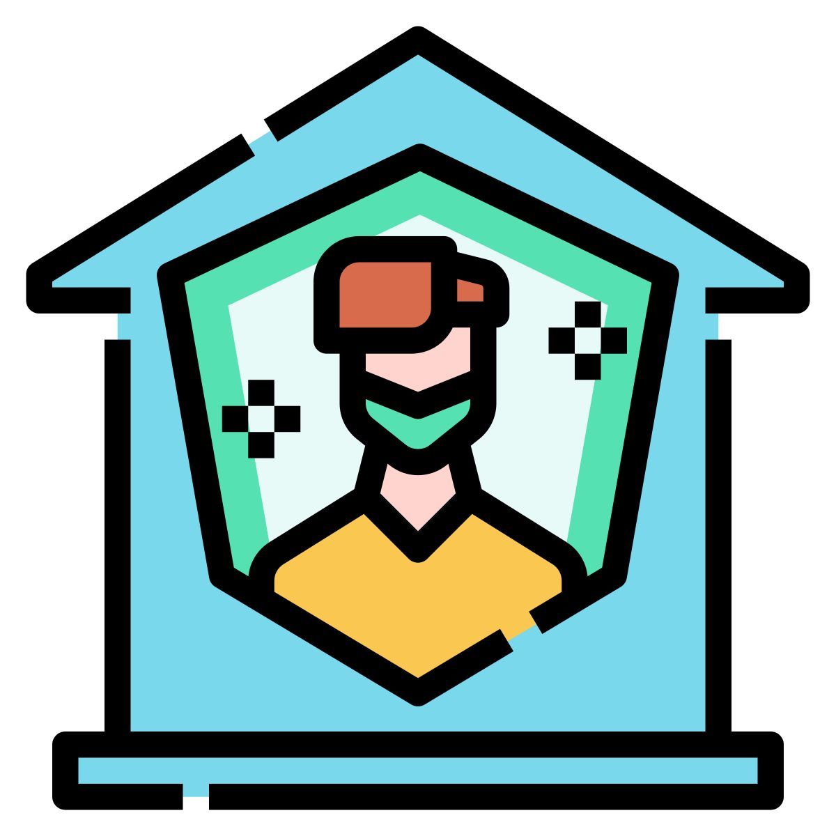 stay home icon