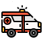 external ambulance-virus-linector-lineal-color-linector icon