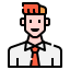 external businessman-man-avatar-linector-lineal-color-linector icon