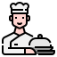 external chef-career-avatar-linector-lineal-color-linector icon