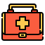 external first-aid-kit-healthcare-and-hygiene-linector-lineal-color-linector icon