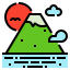 external fuji-mountain-japan-linector-lineal-color-linector icon
