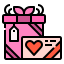 external gift-box-romantic-love-linector-lineal-color-linector icon