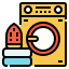 external laundry-hotel-service-linector-lineal-color-linector icon