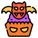 external cupcake-horror-decoration-linector-lineal-color-linector icon