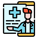 external doctor-new-normal-linector-lineal-color-linector icon
