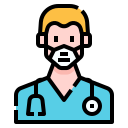external doctor-virus-linector-lineal-color-linector icon