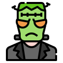 external frankenstein-horror-avatar-linector-lineal-color-linector icon