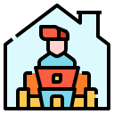 external freelance-new-normal-linector-lineal-color-linector icon