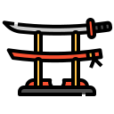 external katana-japan-linector-lineal-color-linector icon