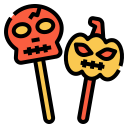 external lollipop-horror-decoration-linector-lineal-color-linector icon