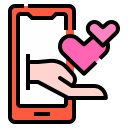 external love-message-romantic-love-linector-lineal-color-linector-1 icon