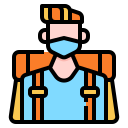 external man-travel-linector-lineal-color-linector-1 icon