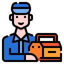 external mechanic-career-avatar-linector-lineal-color-linector icon