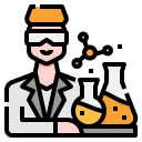 external scientist-career-avatar-linector-lineal-color-linector icon