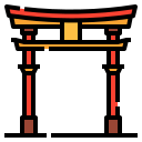 external temple-japan-linector-lineal-color-linector-1 icon
