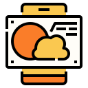 external weather-forecast-travel-linector-lineal-color-linector icon