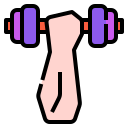 external weight-stay-home-activities-linector-lineal-color-linector icon