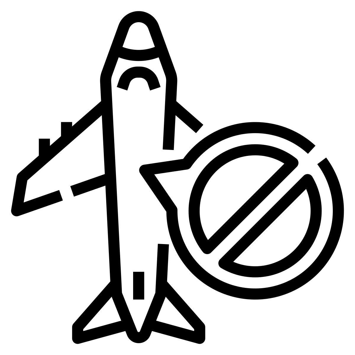 banned travel icon