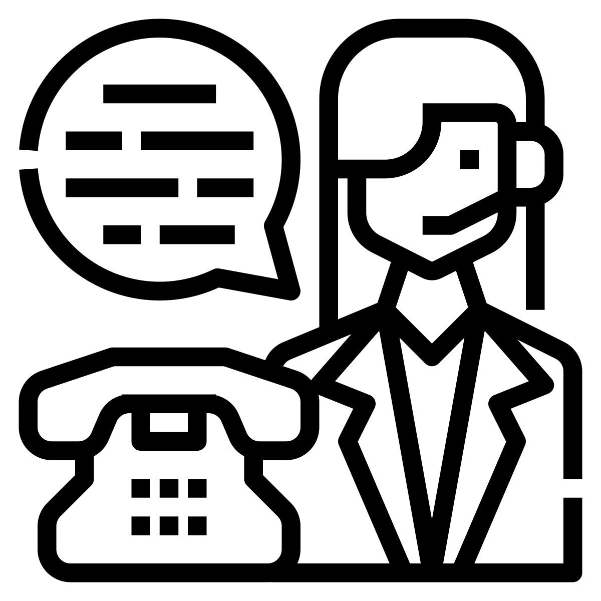 agente del centro de llamadas icon