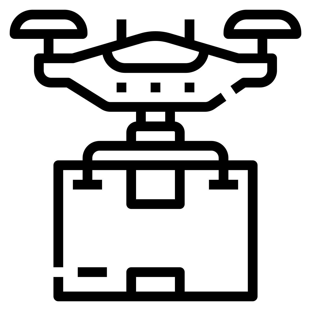 drone delivery icon