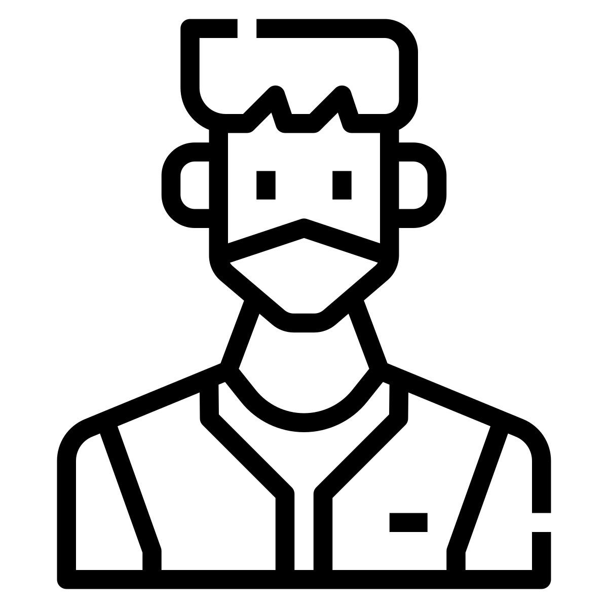 man in mask icon