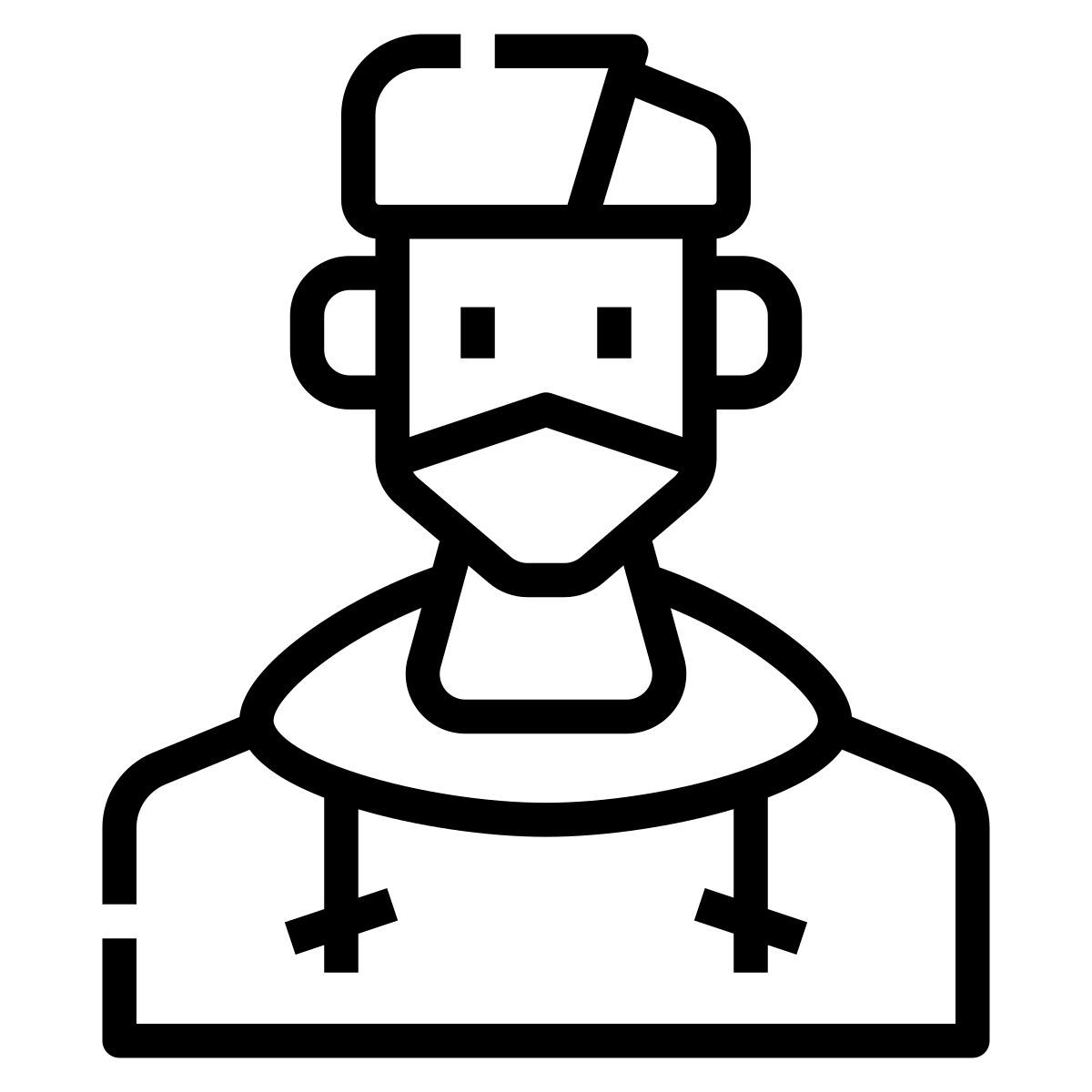 man in mask icon