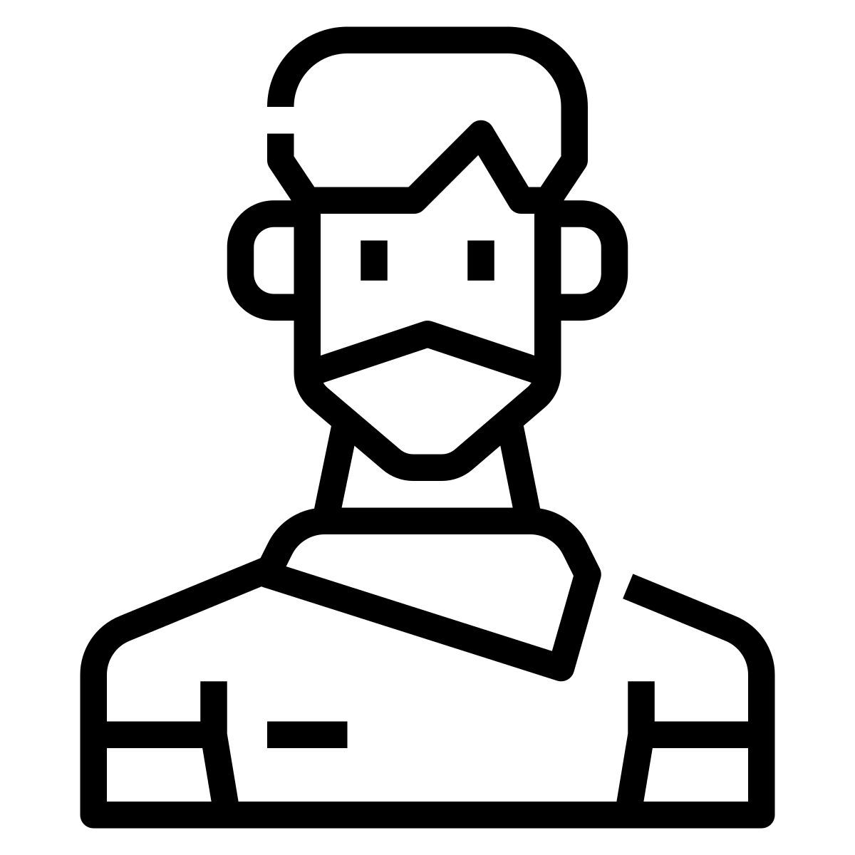 man in mask icon