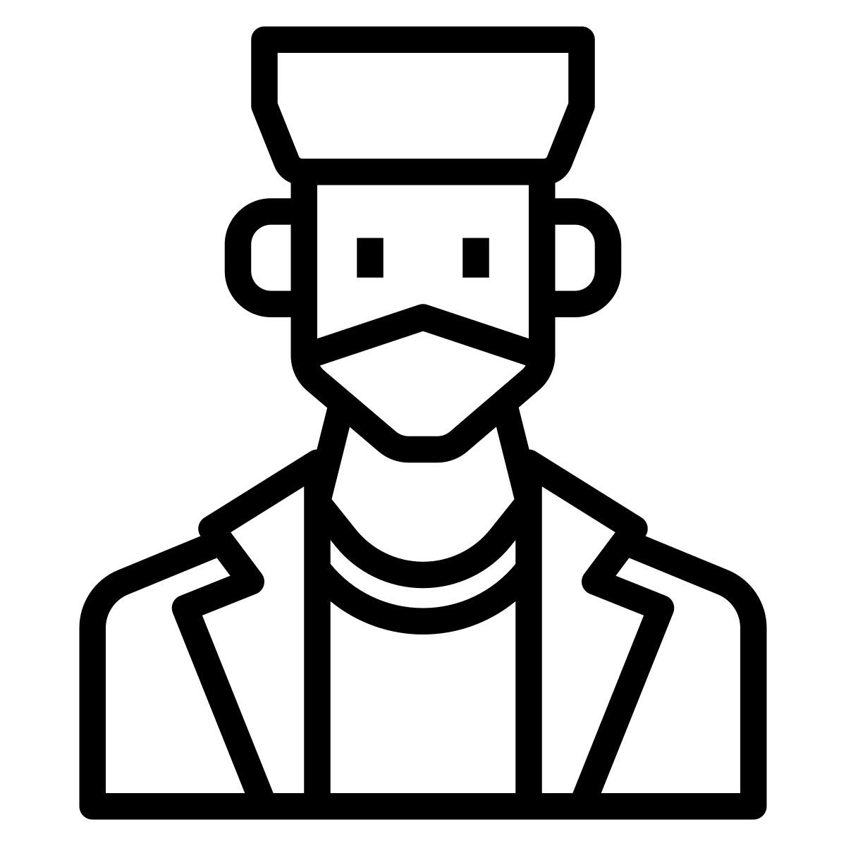 man in mask icon