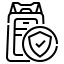 external bag-travel-linector-lineal-linector icon