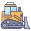 external bulldozer-transportation-vol2-microdots-premium-microdot-graphic icon