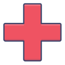 external cross-medical-healthcare-vol1-microdots-premium-microdot-graphic icon