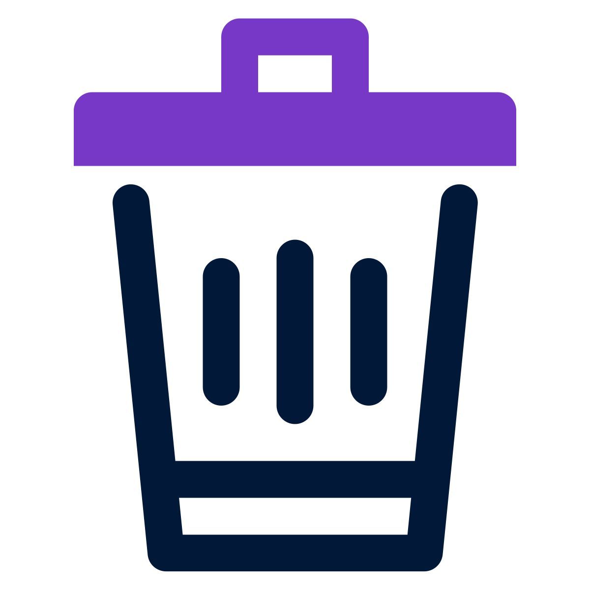 trash bin icon