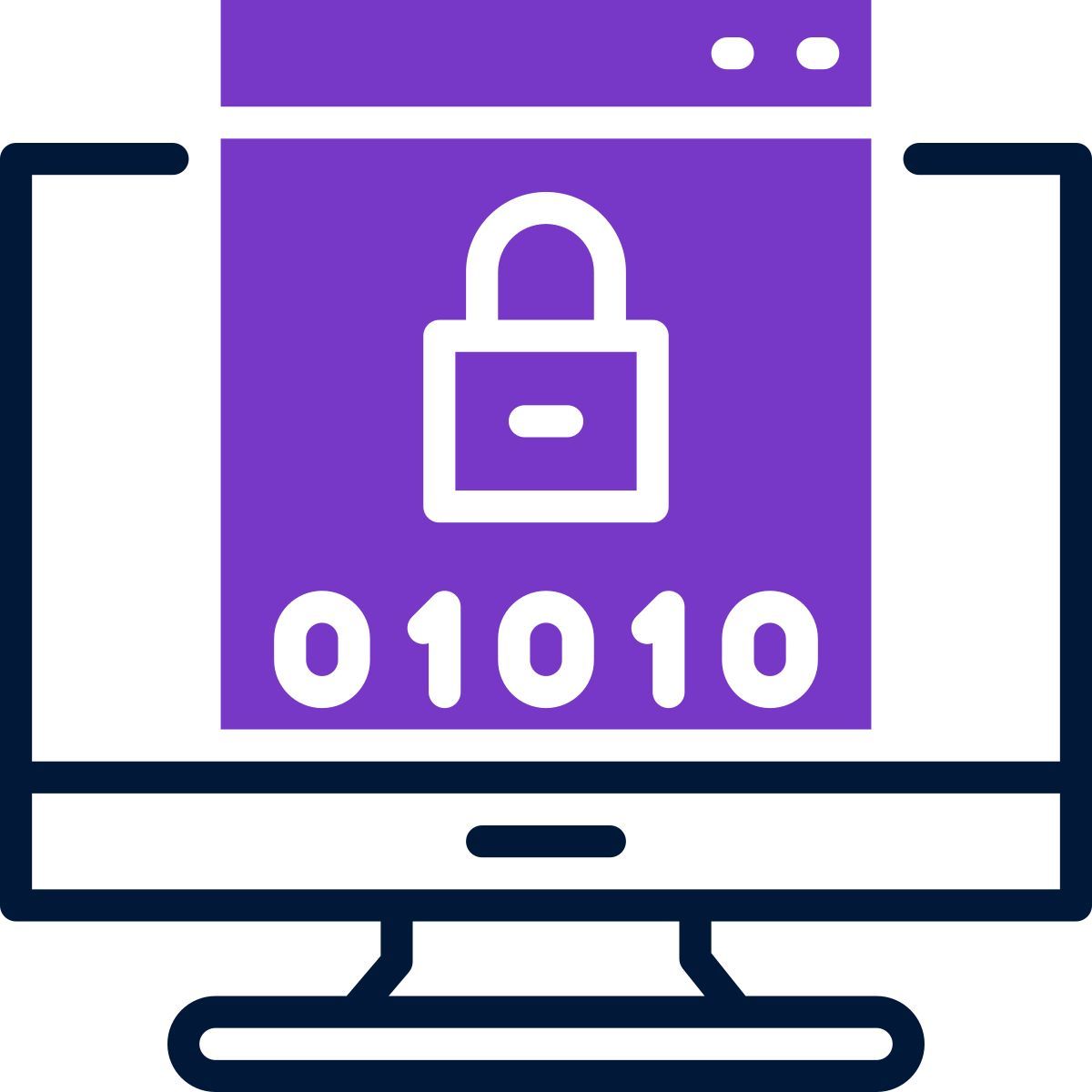 binary code icon
