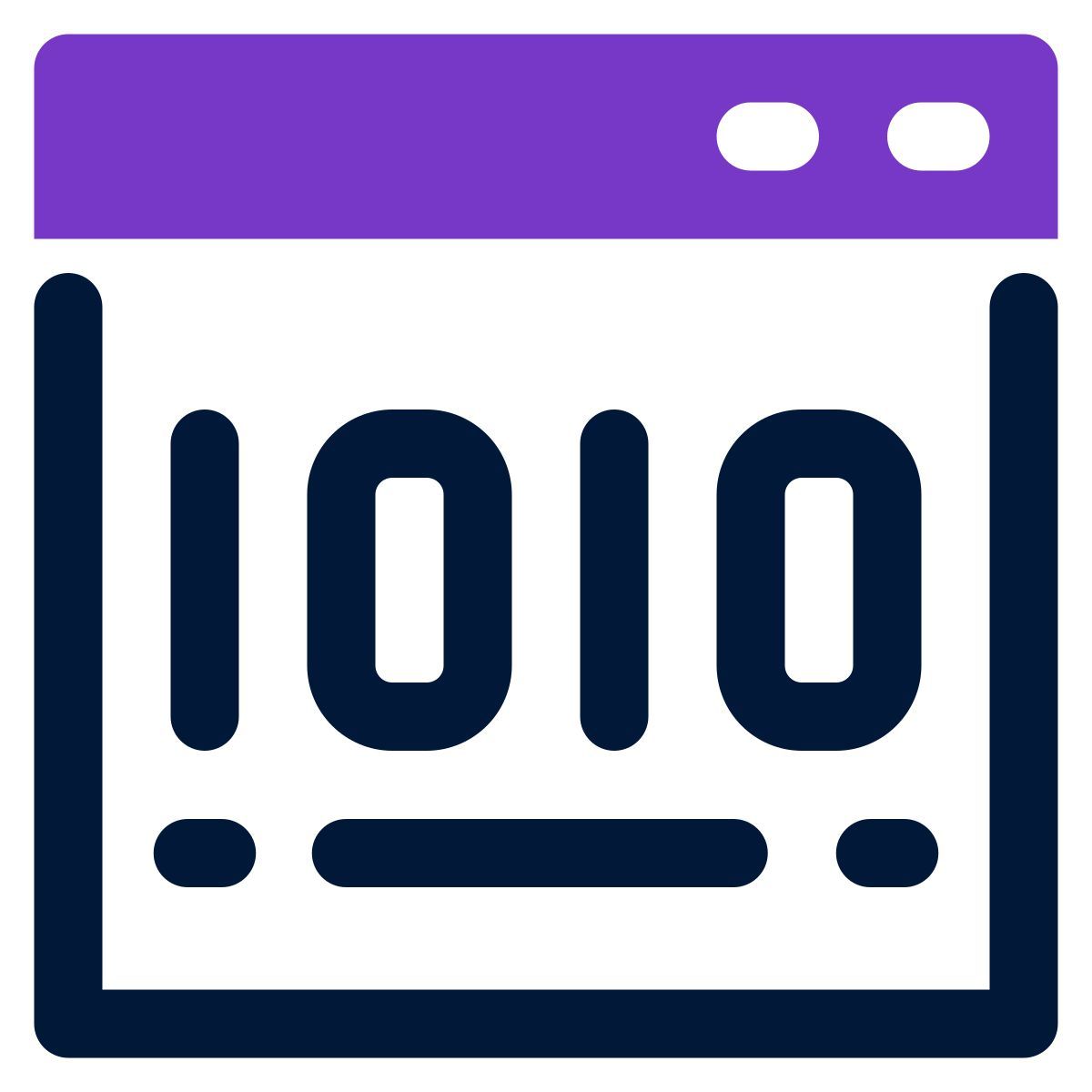 binary code icon