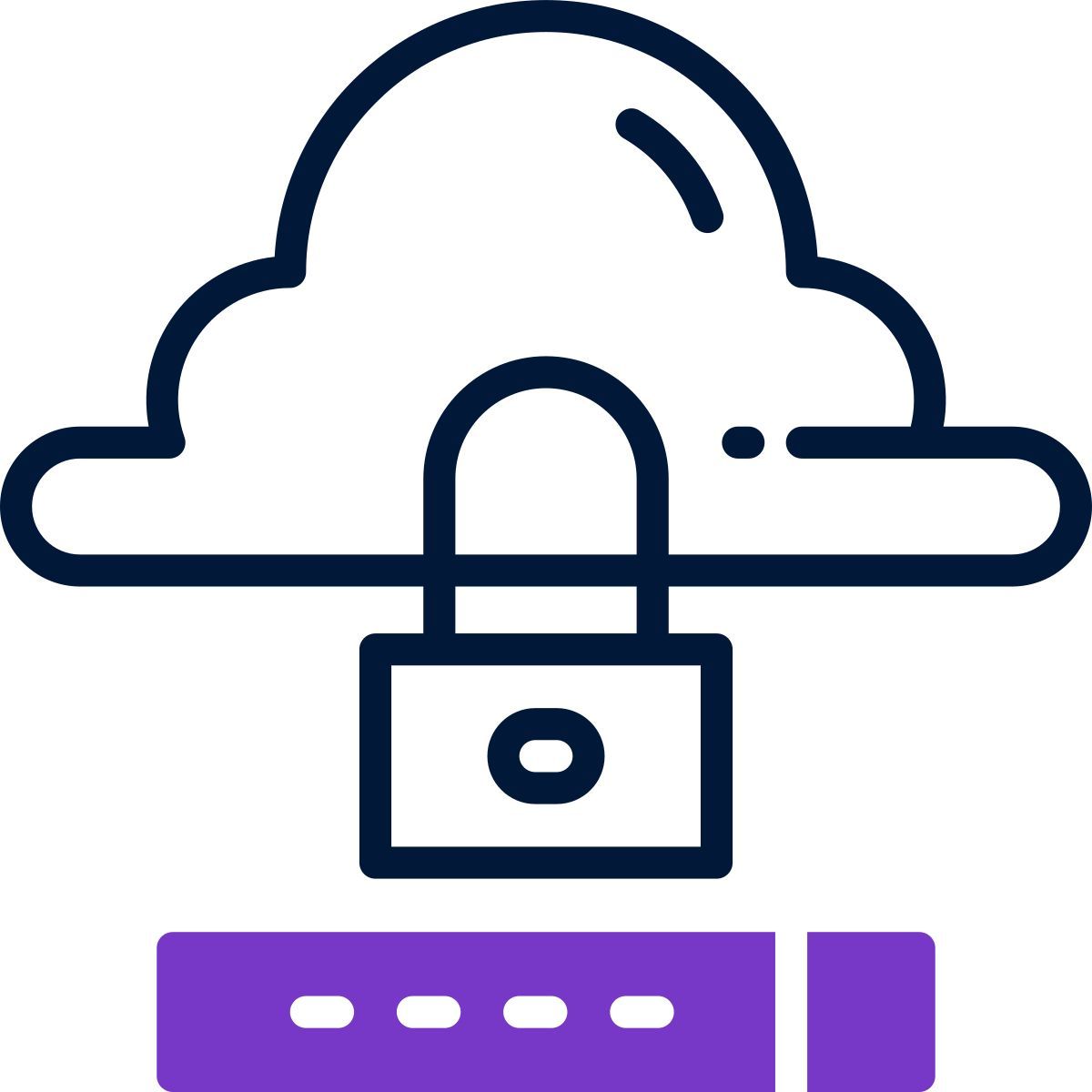 cloud privacy icon