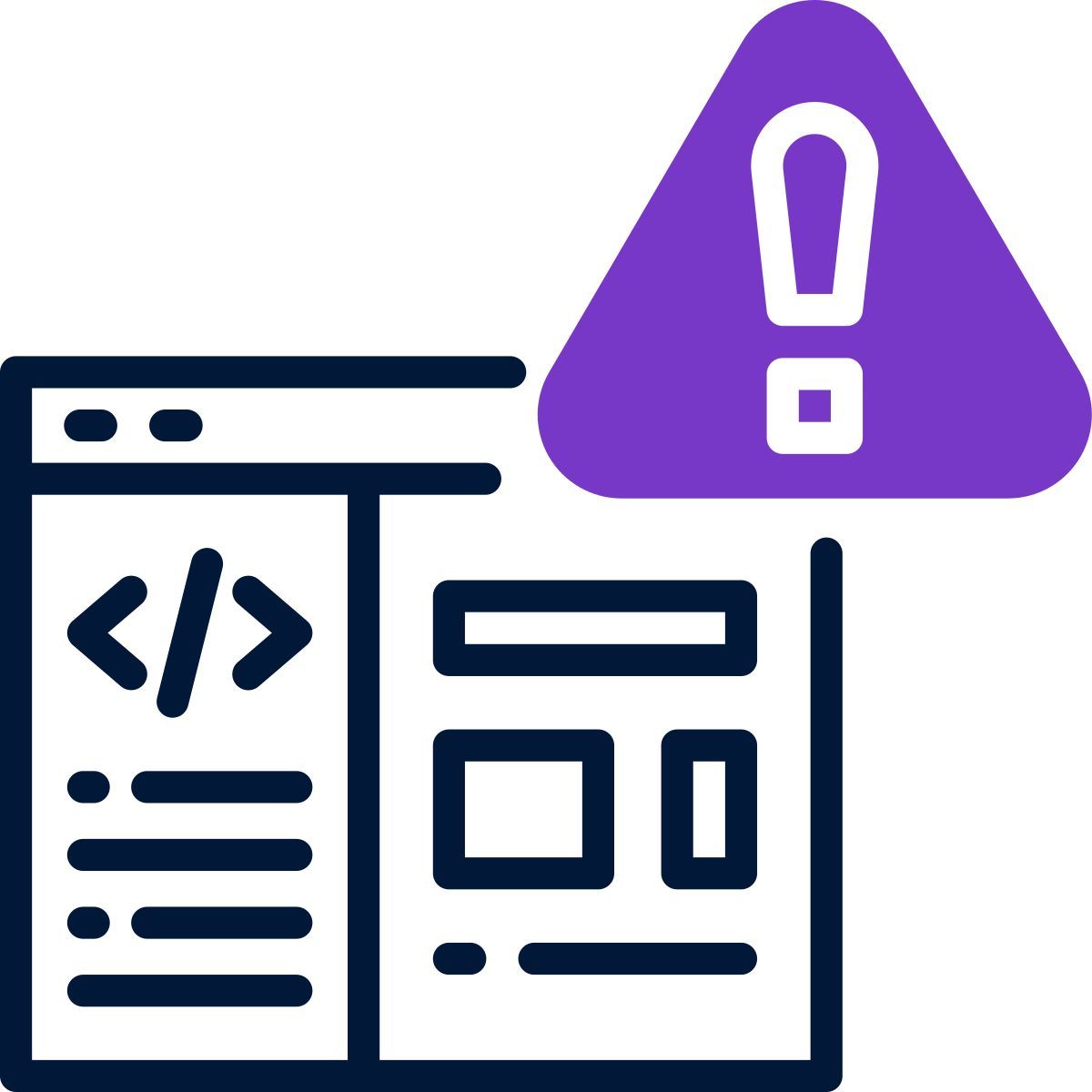 website danger icon