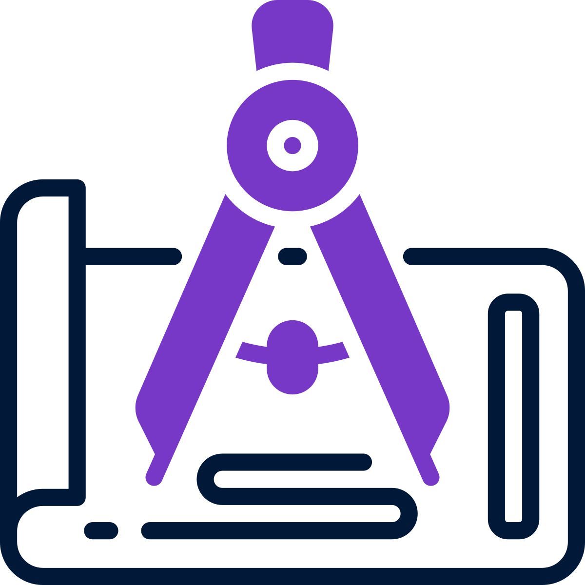 compasso de desenho icon
