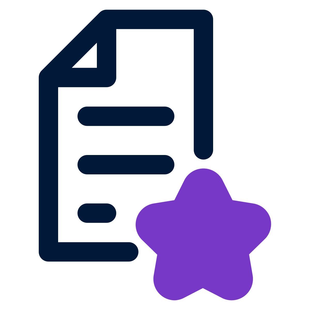 favorite file icon