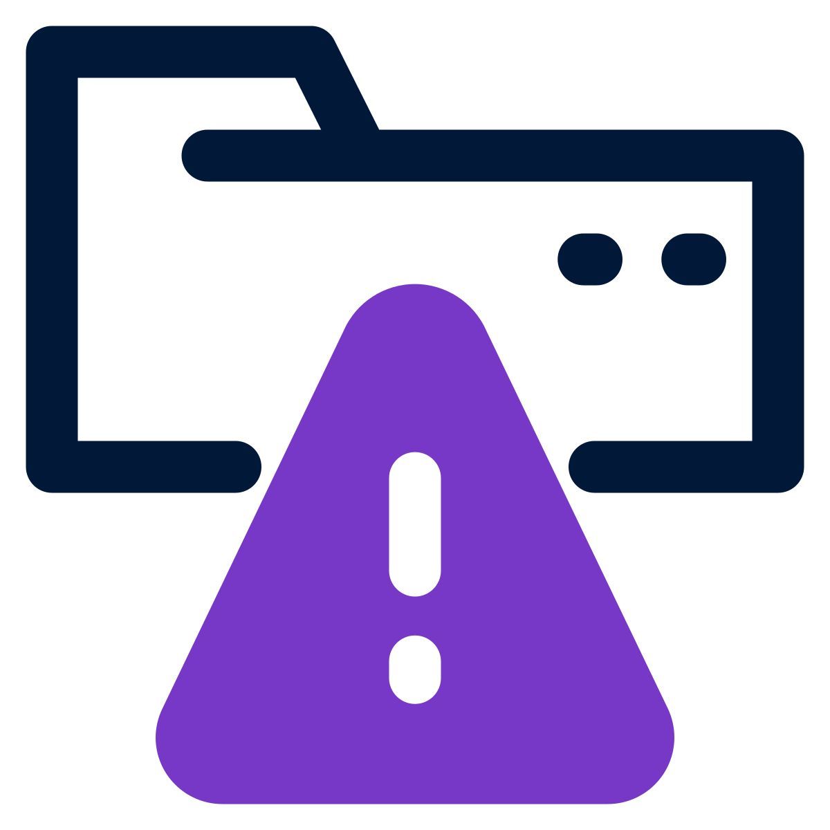folder alert icon