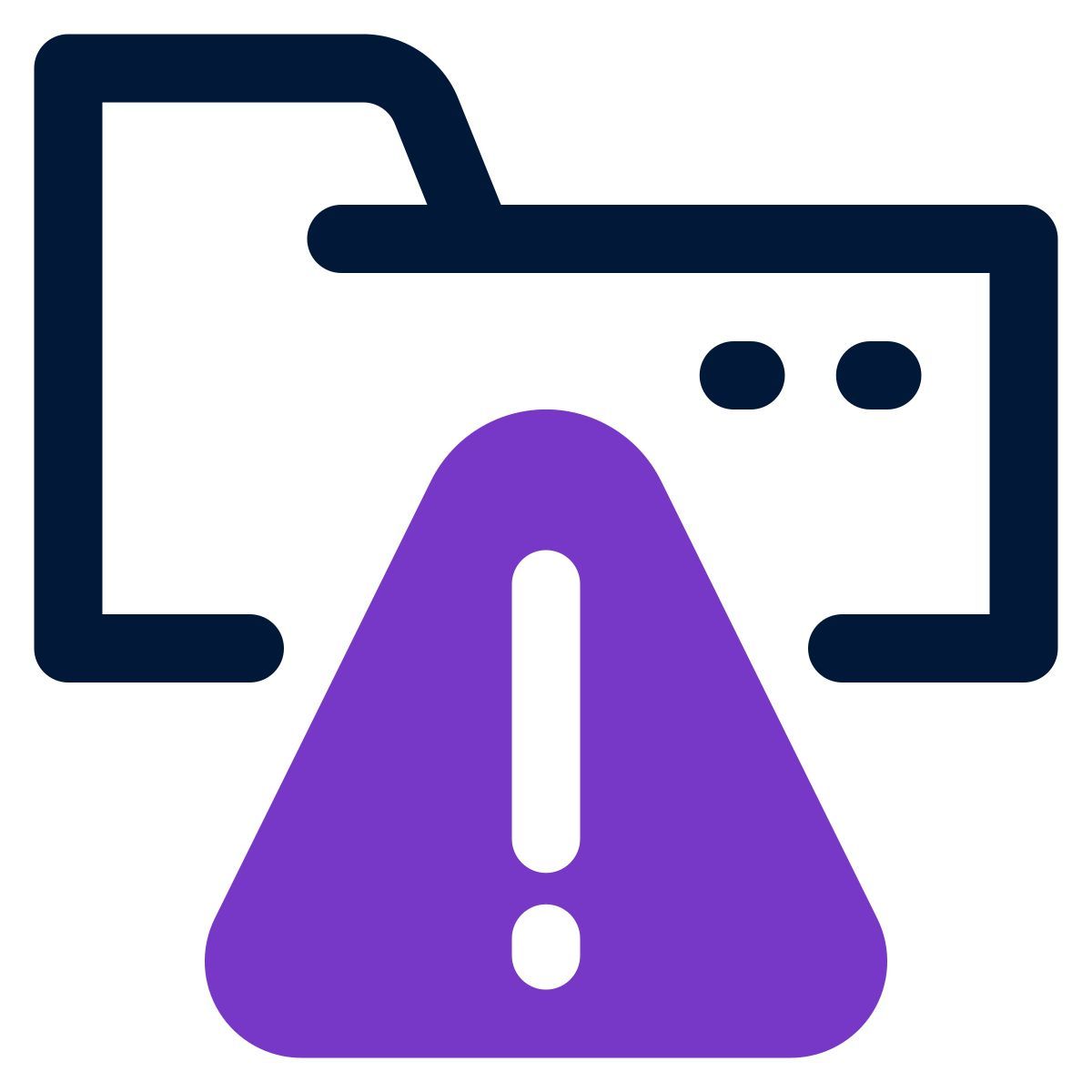 folder alert icon
