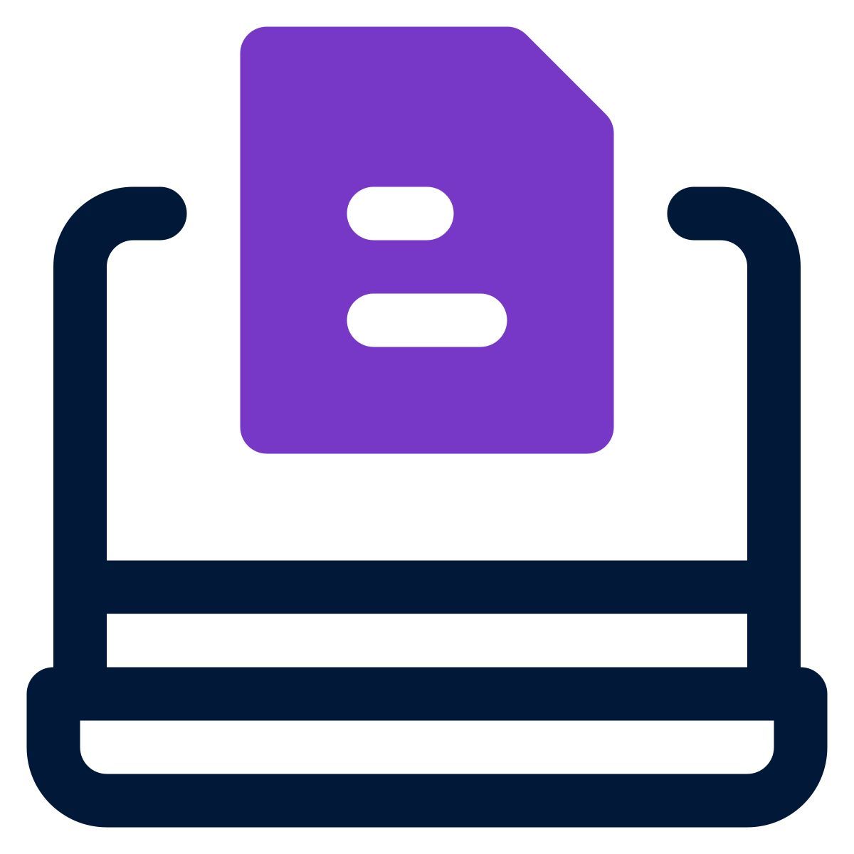 laptop with document icon
