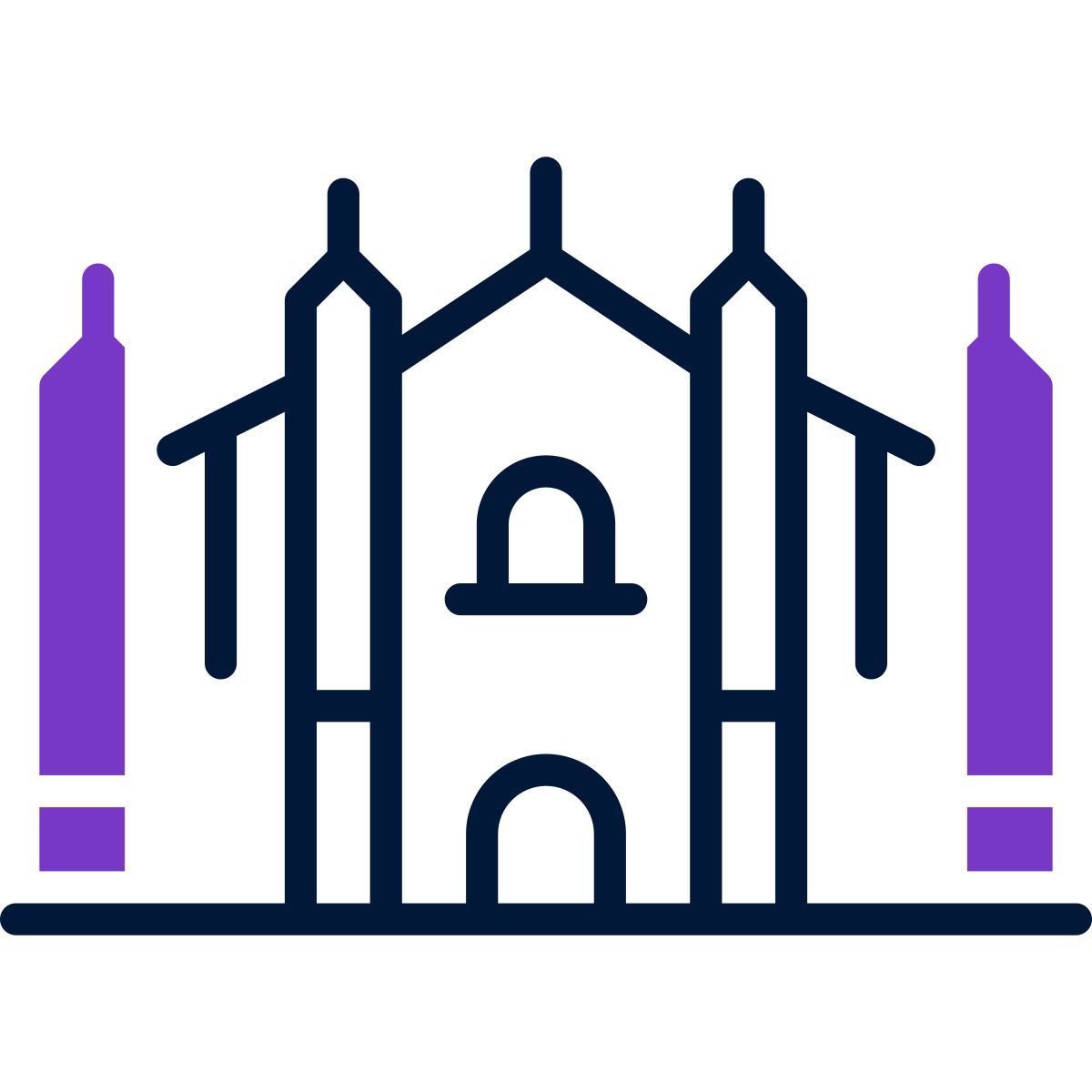 milan cathedral icon