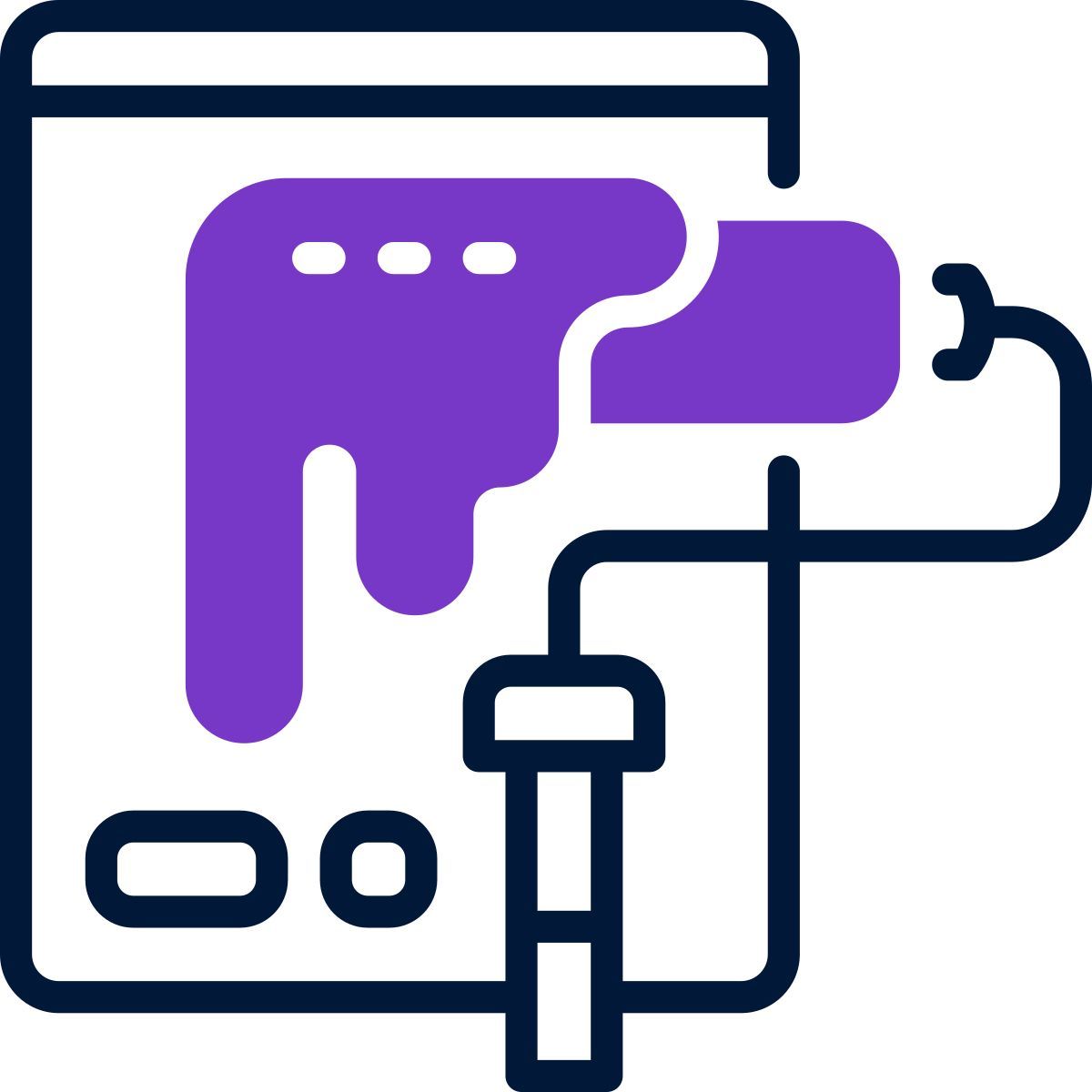 rodillo de pintura icon