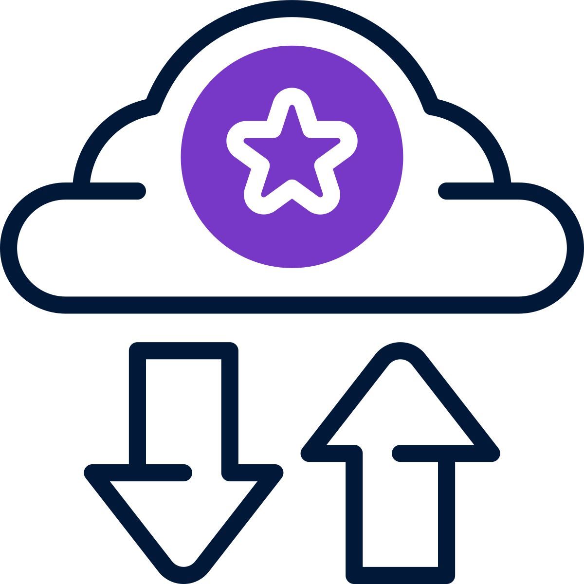 nuvem de transferência icon