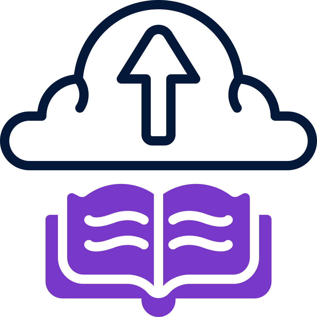 external book-cloud-online-education-mixed-line-solid-yogi-aprelliyanto icon