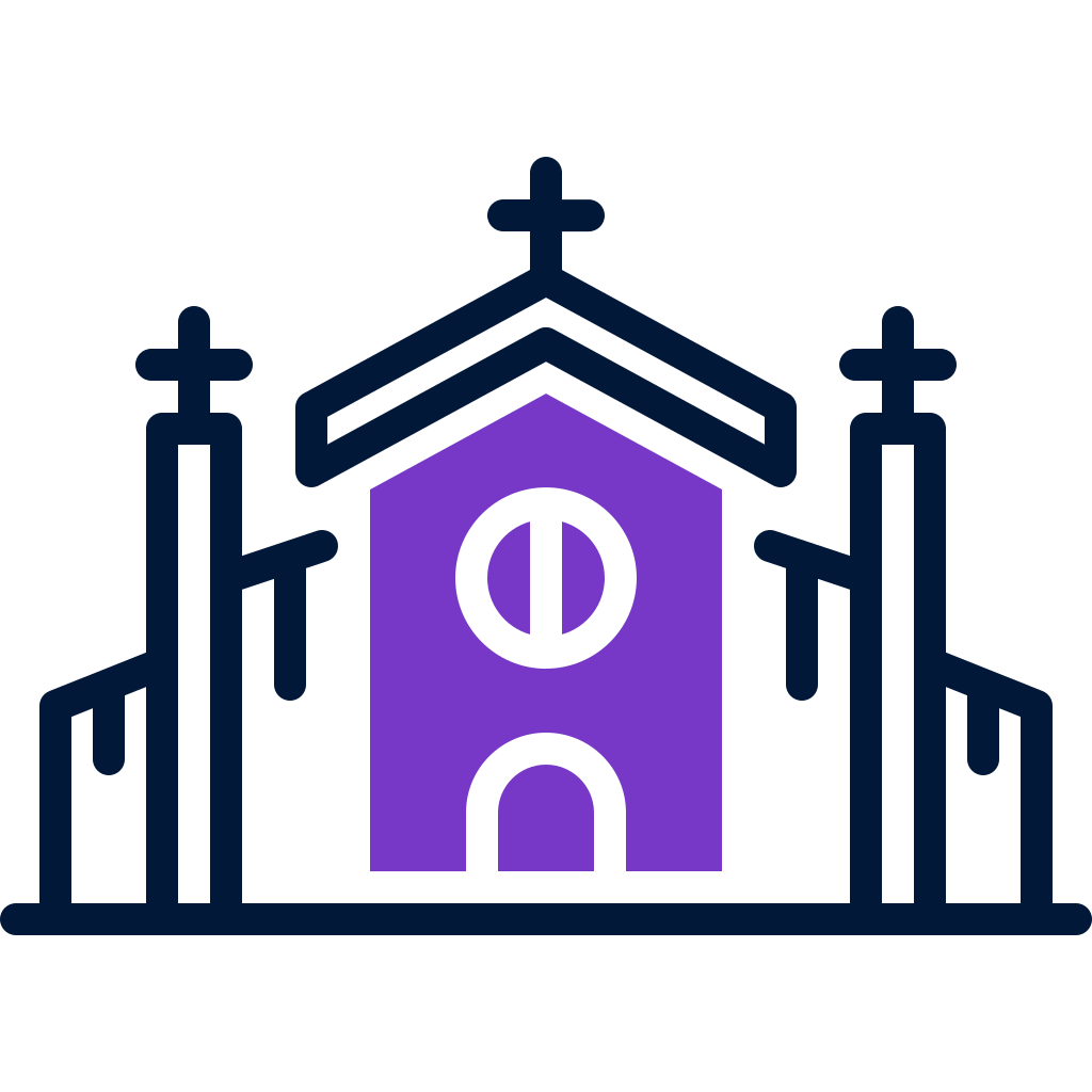 external church-city-element-mixed-line-solid-yogi-aprelliyanto icon