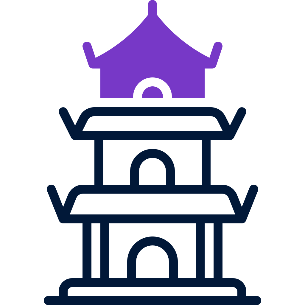 external pagoda-landmark-and-monument-mixed-line-solid-yogi-aprelliyanto icon