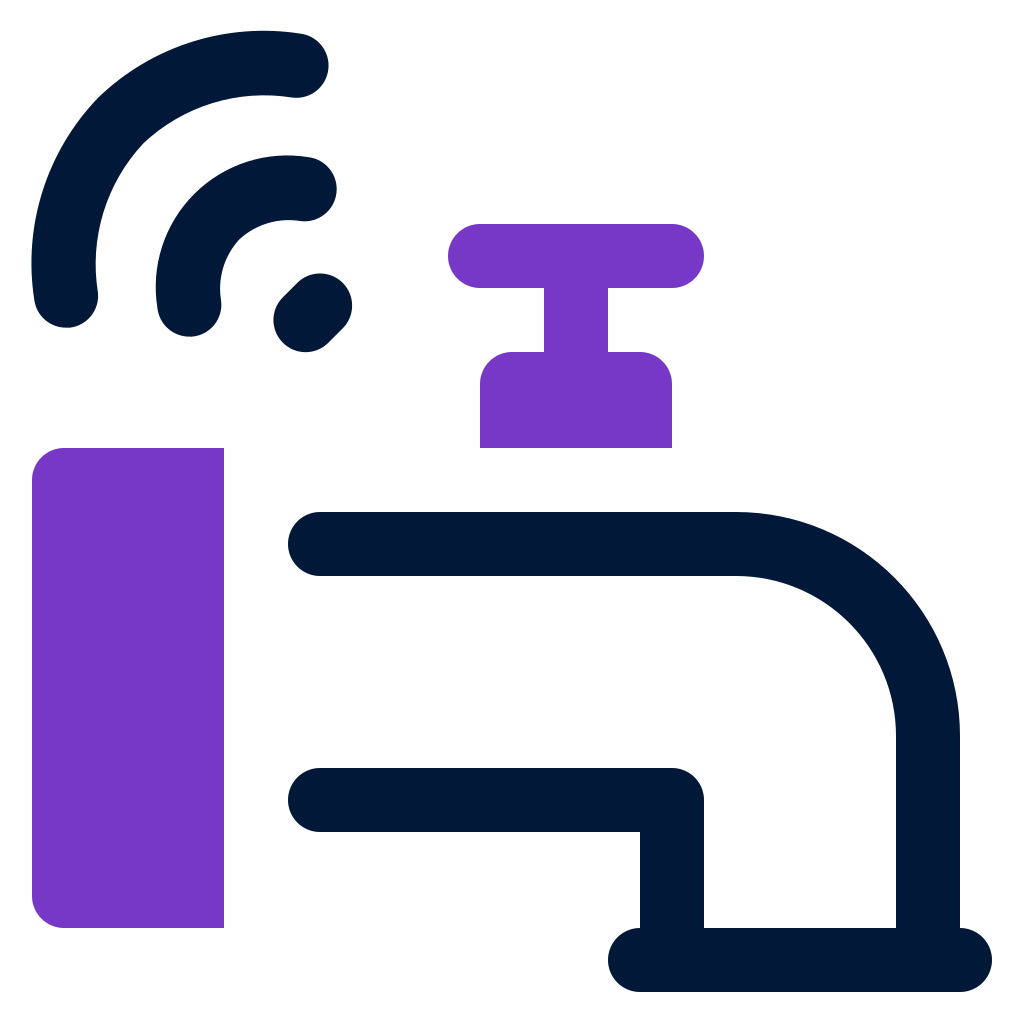 external water-tap-smart-home-device-mixed-line-solid-yogi-aprelliyanto icon