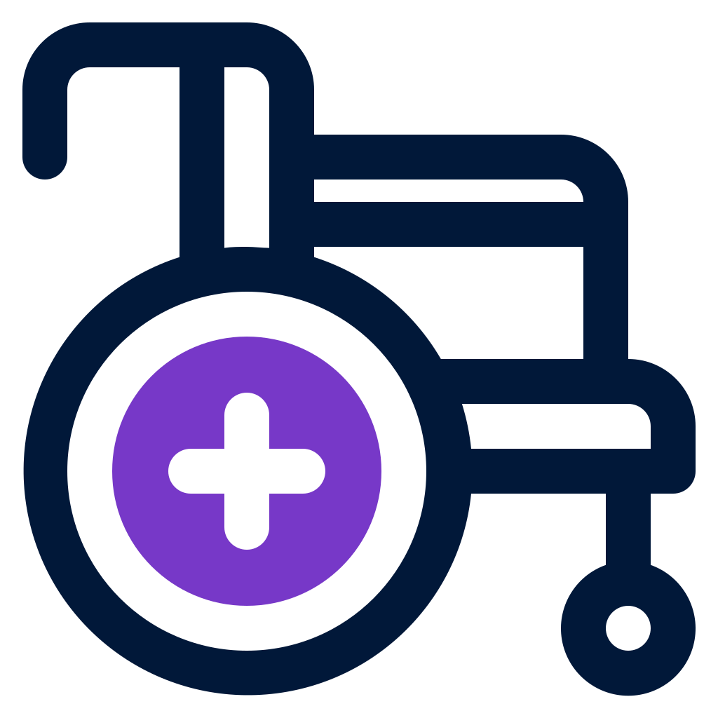 external wheelchair-medical-and-pharmacy-mixed-line-solid-yogi-aprelliyanto icon
